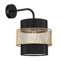 Бра LUMION  8003/1W ANIMAISA металл; текстиль/черный; золотой 